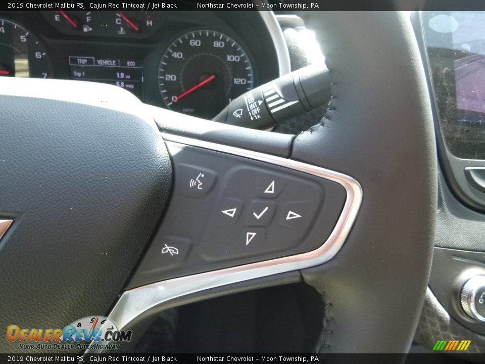 2019 Chevrolet Malibu RS Cajun Red Tintcoat / Jet Black Photo #19