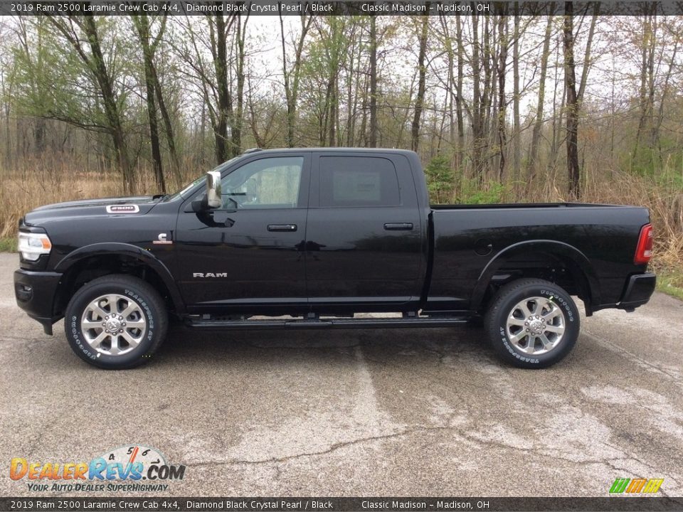 2019 Ram 2500 Laramie Crew Cab 4x4 Diamond Black Crystal Pearl / Black Photo #3