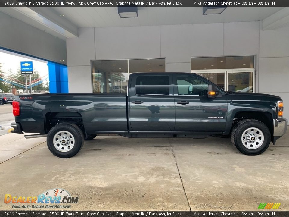 2019 Chevrolet Silverado 3500HD Work Truck Crew Cab 4x4 Graphite Metallic / Dark Ash/Jet Black Photo #9