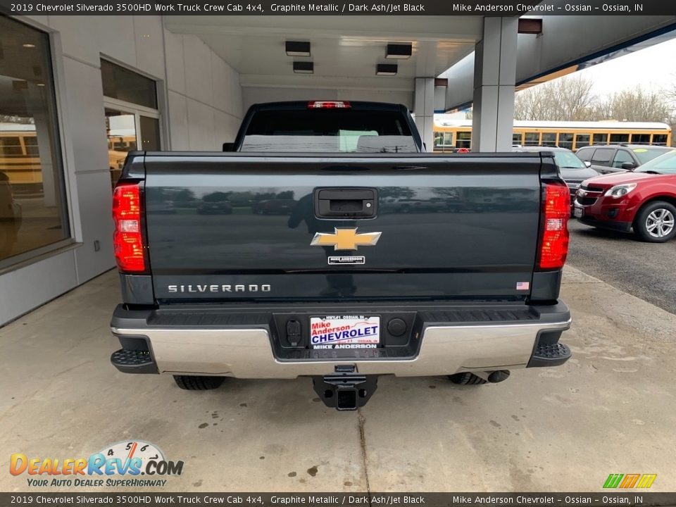 2019 Chevrolet Silverado 3500HD Work Truck Crew Cab 4x4 Graphite Metallic / Dark Ash/Jet Black Photo #11