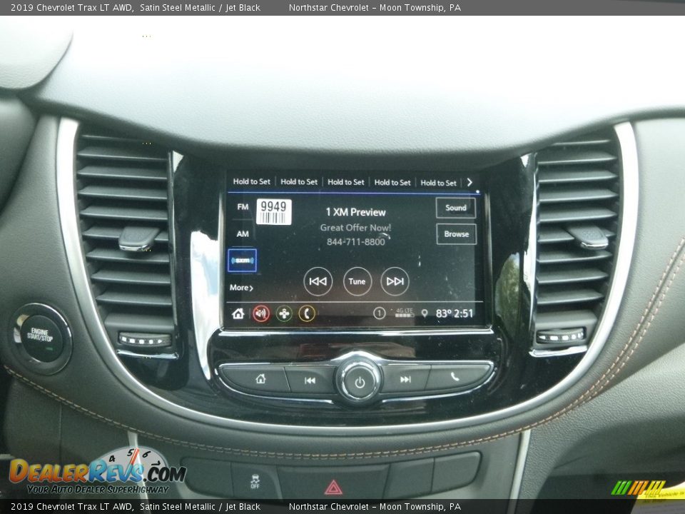 2019 Chevrolet Trax LT AWD Satin Steel Metallic / Jet Black Photo #17
