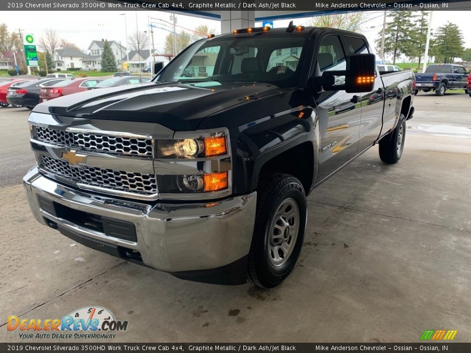 2019 Chevrolet Silverado 3500HD Work Truck Crew Cab 4x4 Graphite Metallic / Dark Ash/Jet Black Photo #13