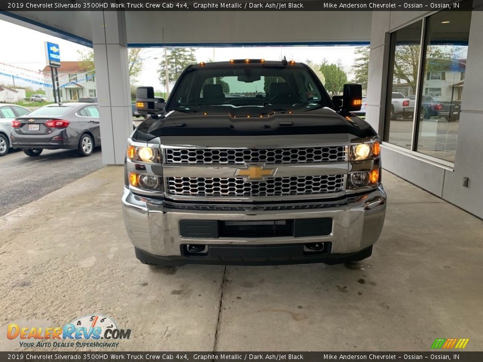 2019 Chevrolet Silverado 3500HD Work Truck Crew Cab 4x4 Graphite Metallic / Dark Ash/Jet Black Photo #14
