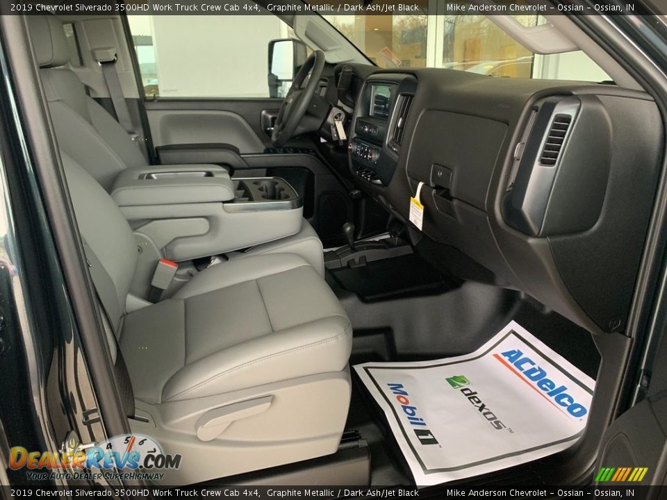 2019 Chevrolet Silverado 3500HD Work Truck Crew Cab 4x4 Graphite Metallic / Dark Ash/Jet Black Photo #17