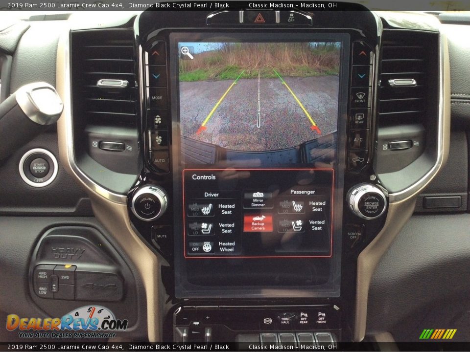2019 Ram 2500 Laramie Crew Cab 4x4 Diamond Black Crystal Pearl / Black Photo #17