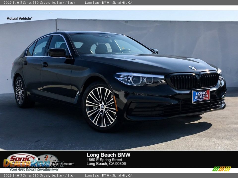 2019 BMW 5 Series 530i Sedan Jet Black / Black Photo #1
