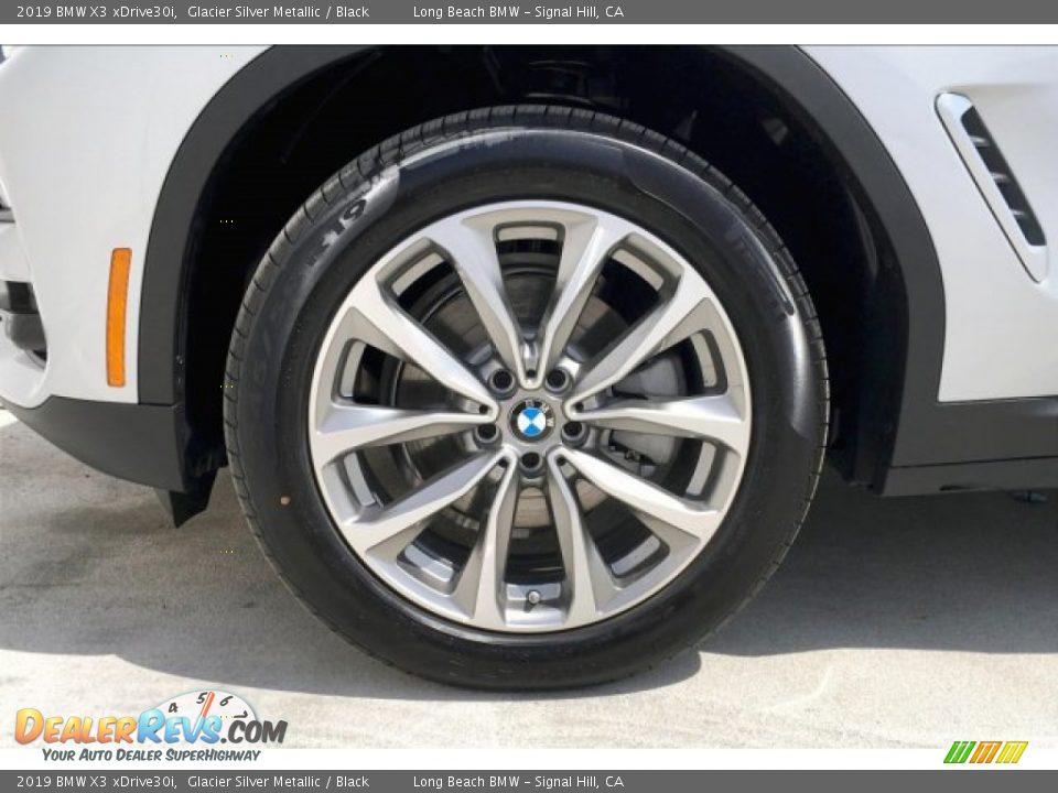 2019 BMW X3 xDrive30i Glacier Silver Metallic / Black Photo #10