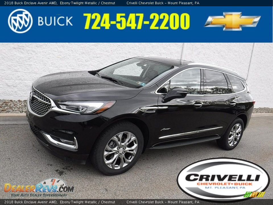 2018 Buick Enclave Avenir AWD Ebony Twilight Metallic / Chestnut Photo #1