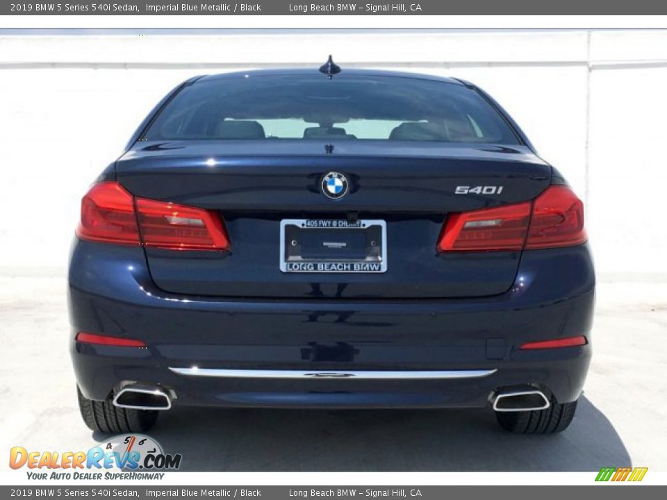 2019 BMW 5 Series 540i Sedan Imperial Blue Metallic / Black Photo #4