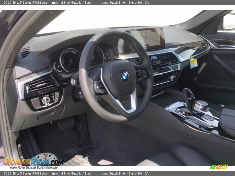 2019 BMW 5 Series 540i Sedan Imperial Blue Metallic / Black Photo #6