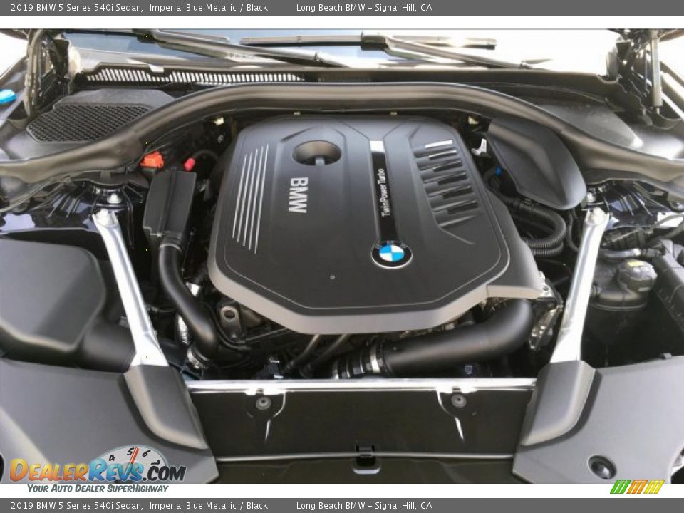 2019 BMW 5 Series 540i Sedan Imperial Blue Metallic / Black Photo #9