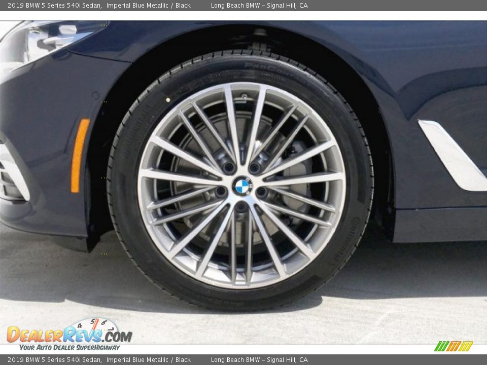 2019 BMW 5 Series 540i Sedan Imperial Blue Metallic / Black Photo #10