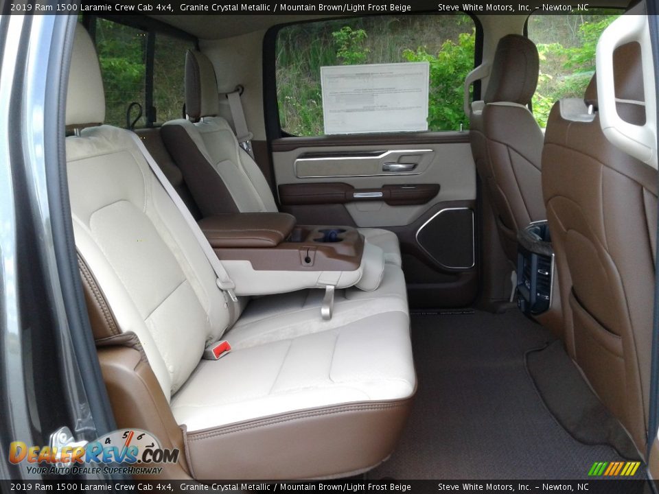 2019 Ram 1500 Laramie Crew Cab 4x4 Granite Crystal Metallic / Mountain Brown/Light Frost Beige Photo #15