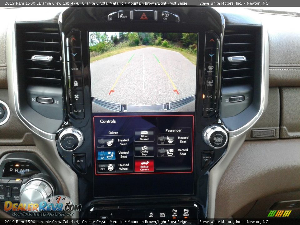 2019 Ram 1500 Laramie Crew Cab 4x4 Granite Crystal Metallic / Mountain Brown/Light Frost Beige Photo #25