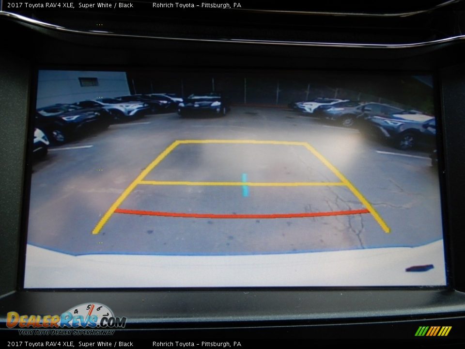 2017 Toyota RAV4 XLE Super White / Black Photo #25