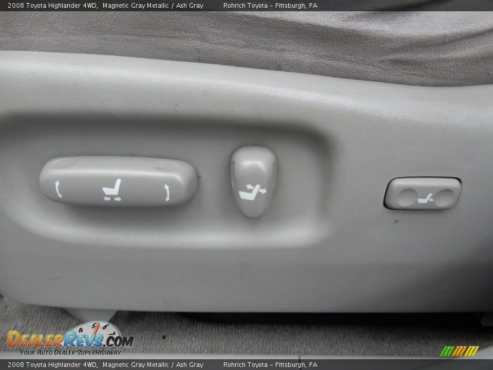 2008 Toyota Highlander 4WD Magnetic Gray Metallic / Ash Gray Photo #9