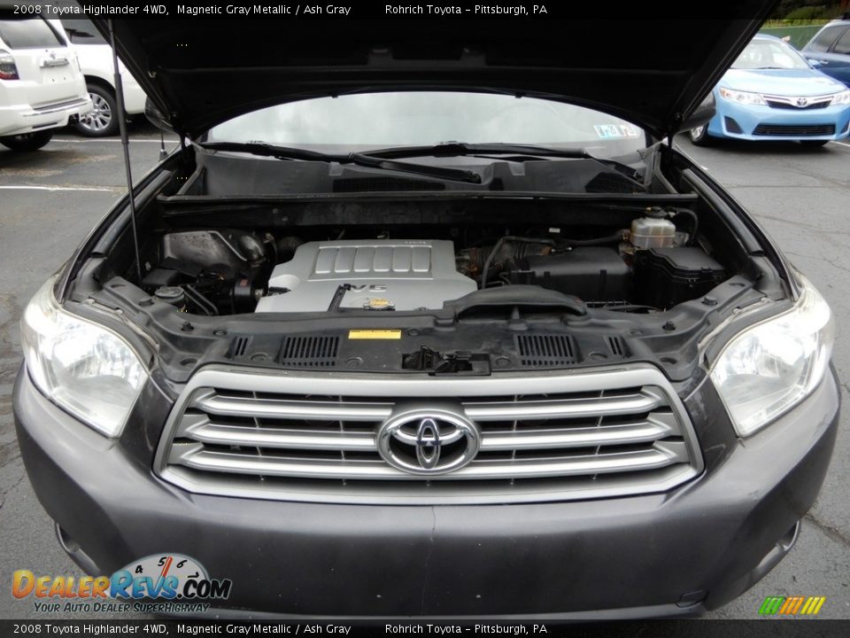 2008 Toyota Highlander 4WD Magnetic Gray Metallic / Ash Gray Photo #11