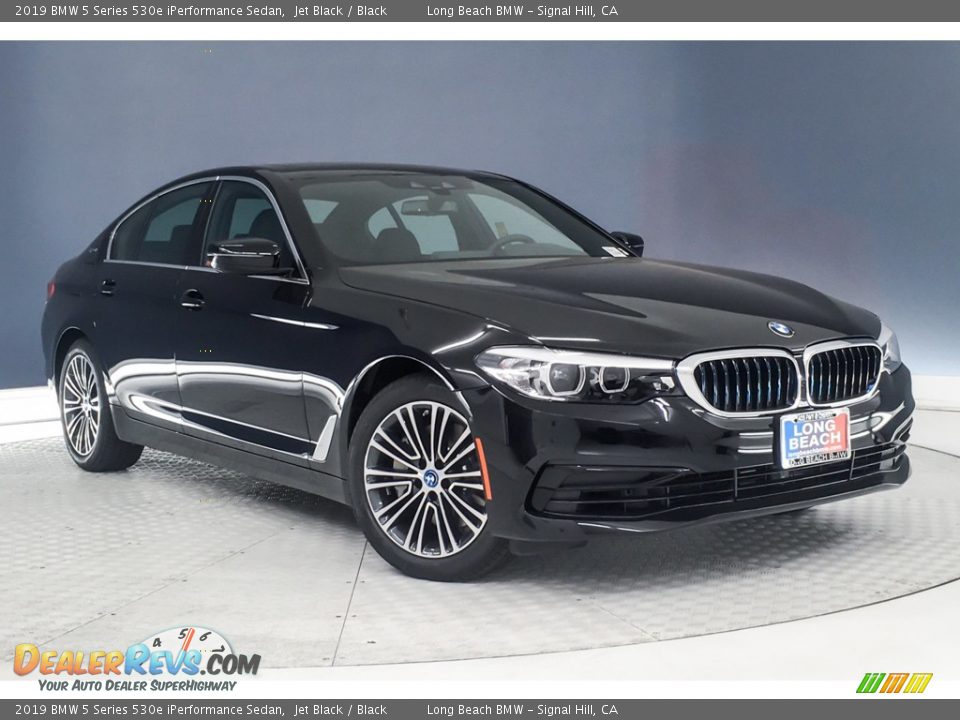 2019 BMW 5 Series 530e iPerformance Sedan Jet Black / Black Photo #12