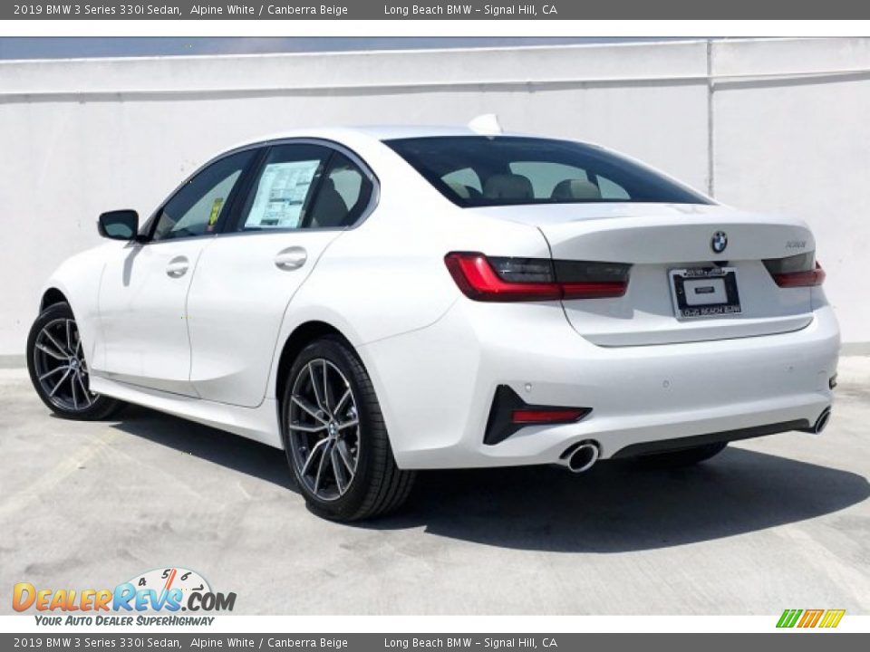 2019 BMW 3 Series 330i Sedan Alpine White / Canberra Beige Photo #3