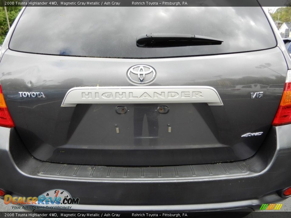 2008 Toyota Highlander 4WD Magnetic Gray Metallic / Ash Gray Photo #16