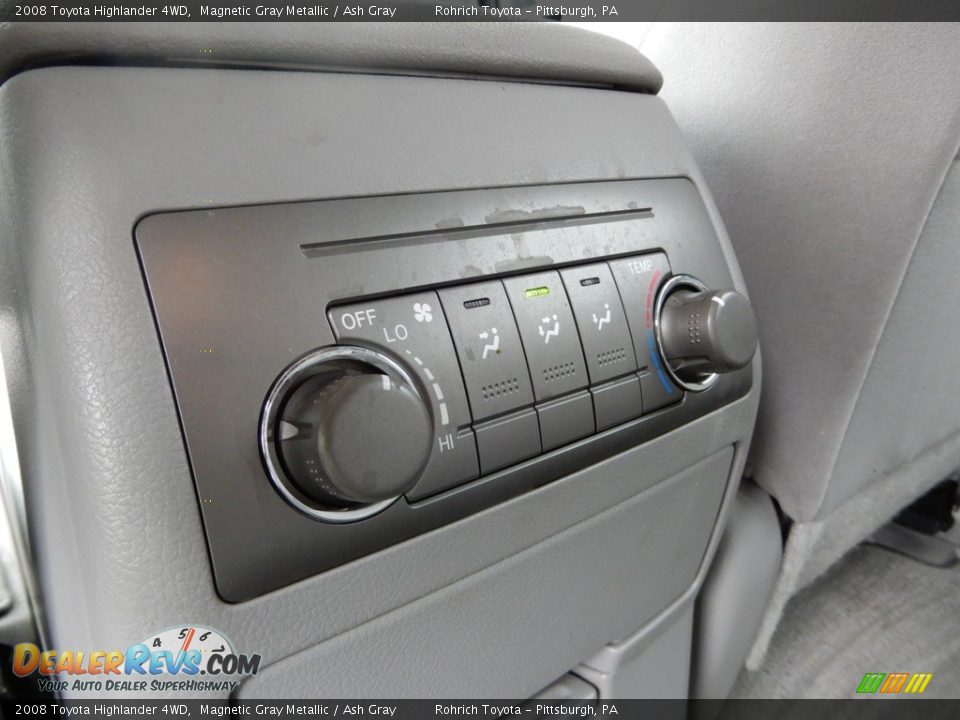2008 Toyota Highlander 4WD Magnetic Gray Metallic / Ash Gray Photo #20