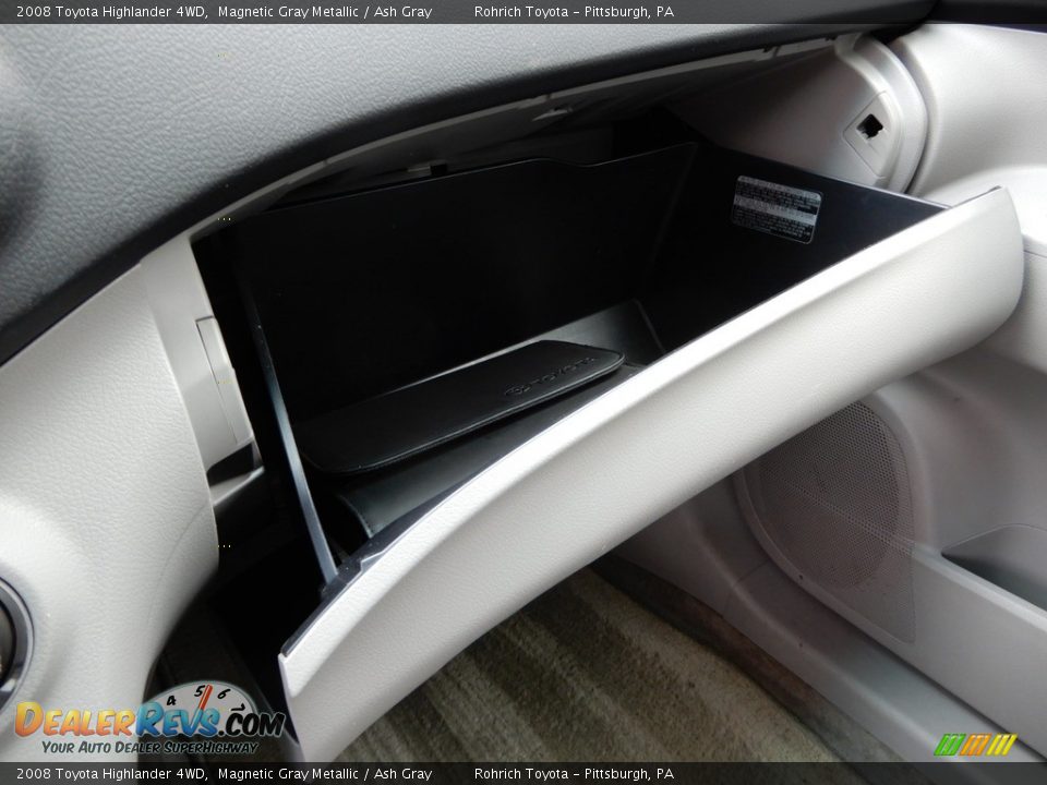 2008 Toyota Highlander 4WD Magnetic Gray Metallic / Ash Gray Photo #25