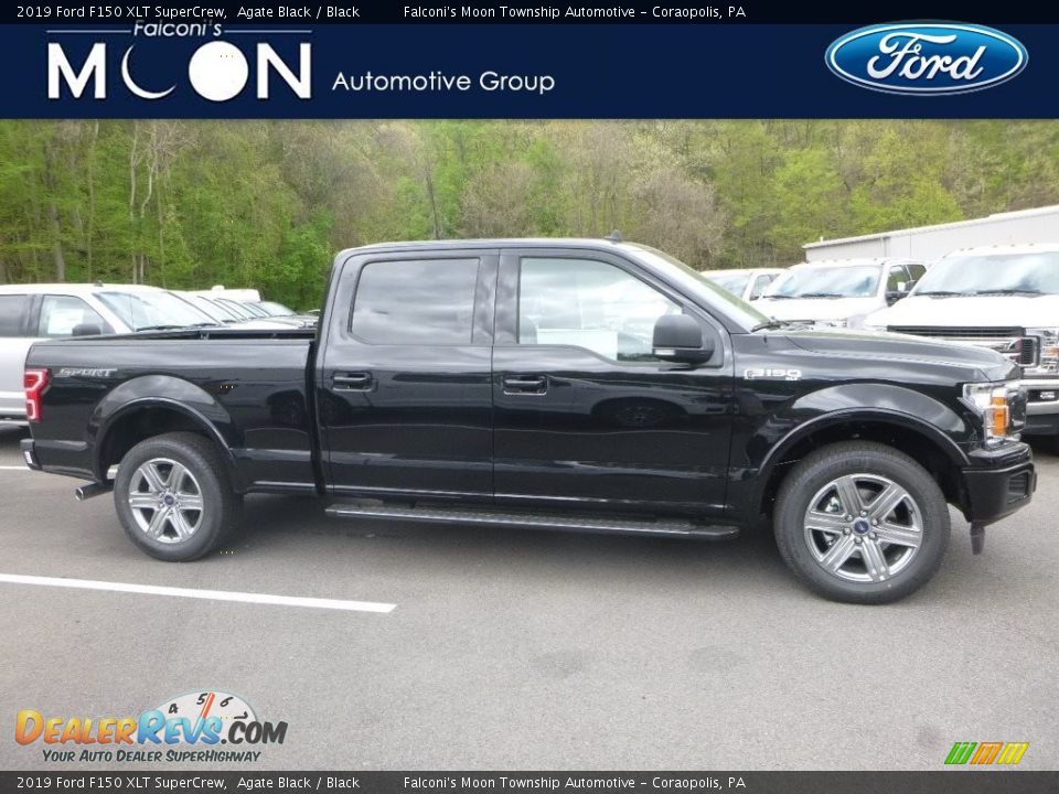 2019 Ford F150 XLT SuperCrew Agate Black / Black Photo #1