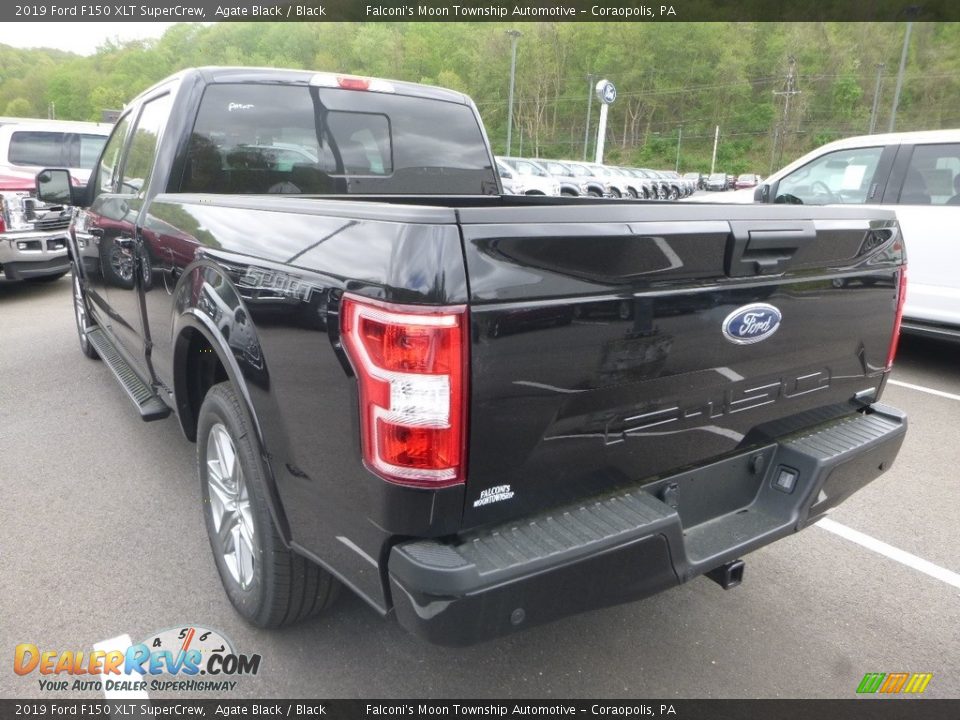 2019 Ford F150 XLT SuperCrew Agate Black / Black Photo #6