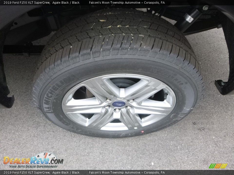2019 Ford F150 XLT SuperCrew Agate Black / Black Photo #7