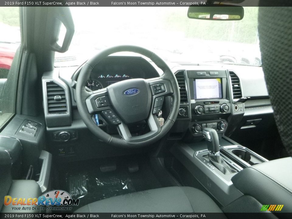 2019 Ford F150 XLT SuperCrew Agate Black / Black Photo #9