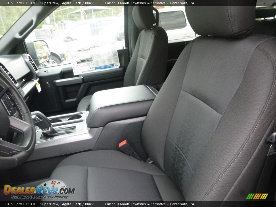 2019 Ford F150 XLT SuperCrew Agate Black / Black Photo #11