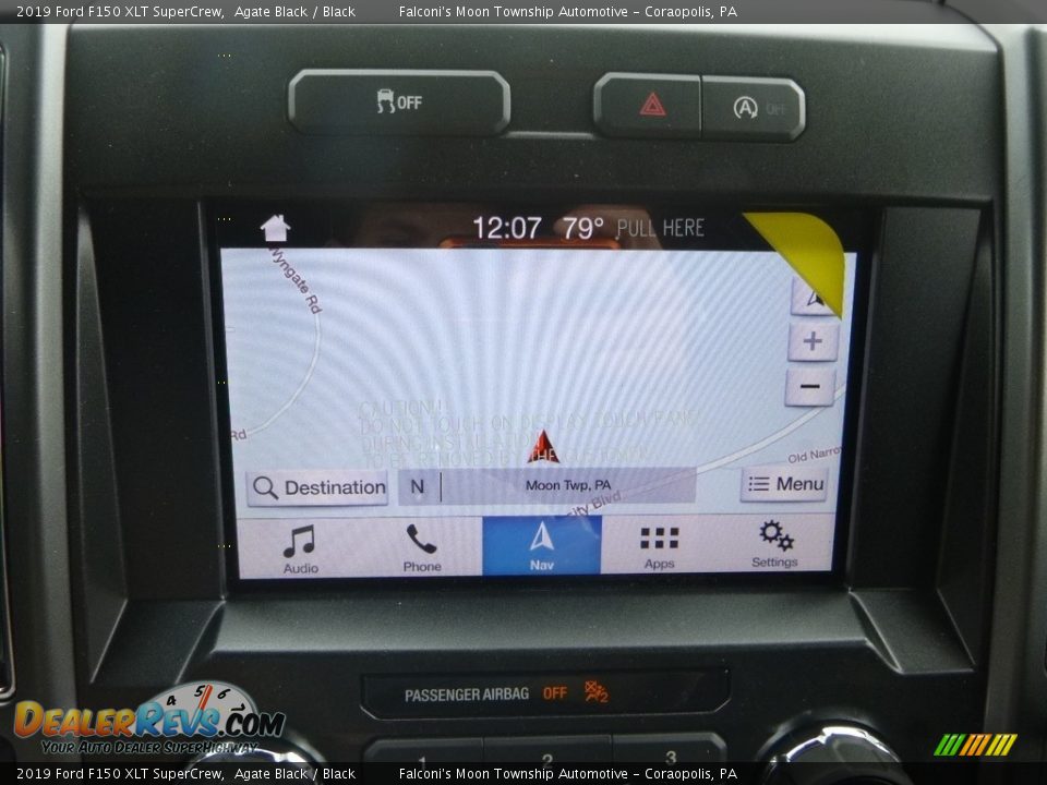 2019 Ford F150 XLT SuperCrew Agate Black / Black Photo #14
