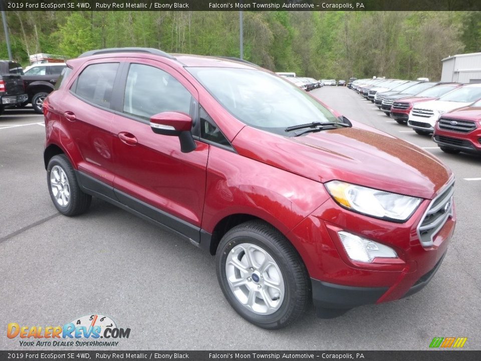 2019 Ford EcoSport SE 4WD Ruby Red Metallic / Ebony Black Photo #3