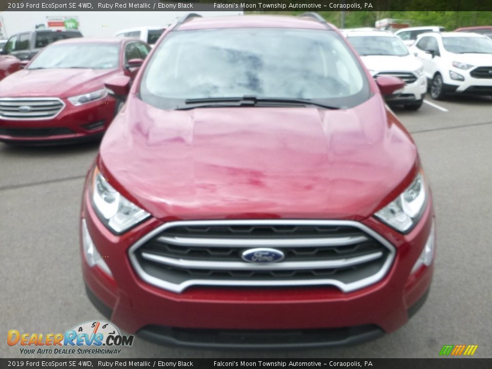 2019 Ford EcoSport SE 4WD Ruby Red Metallic / Ebony Black Photo #4
