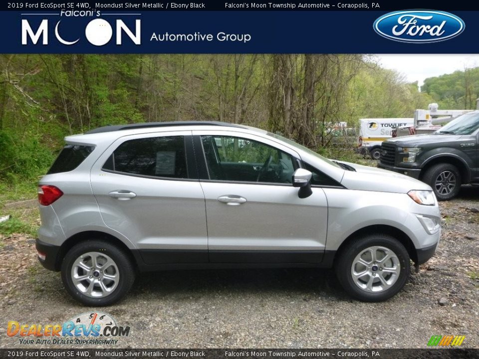 2019 Ford EcoSport SE 4WD Moondust Silver Metallic / Ebony Black Photo #1