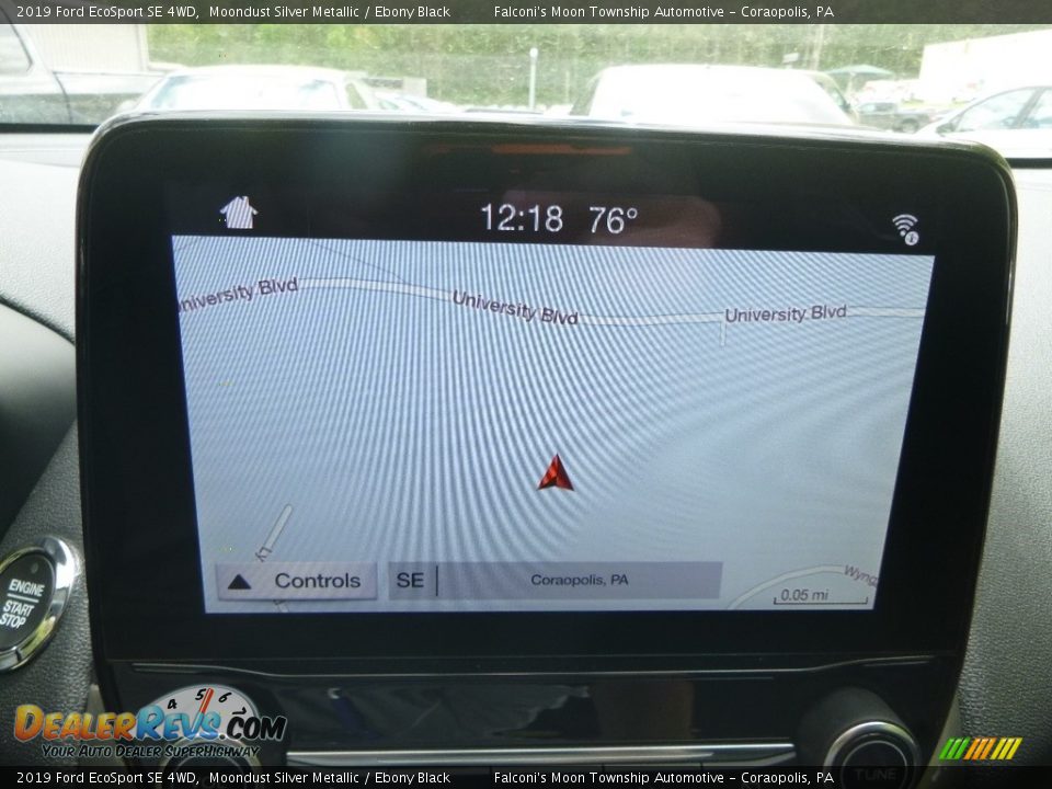 2019 Ford EcoSport SE 4WD Moondust Silver Metallic / Ebony Black Photo #14