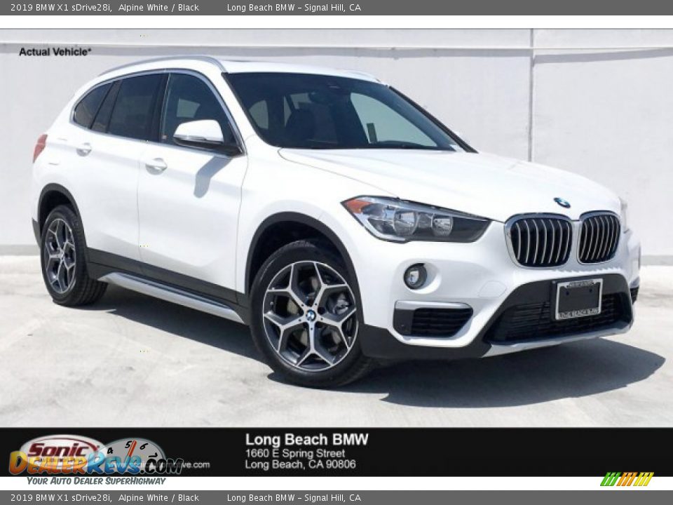 2019 BMW X1 sDrive28i Alpine White / Black Photo #1