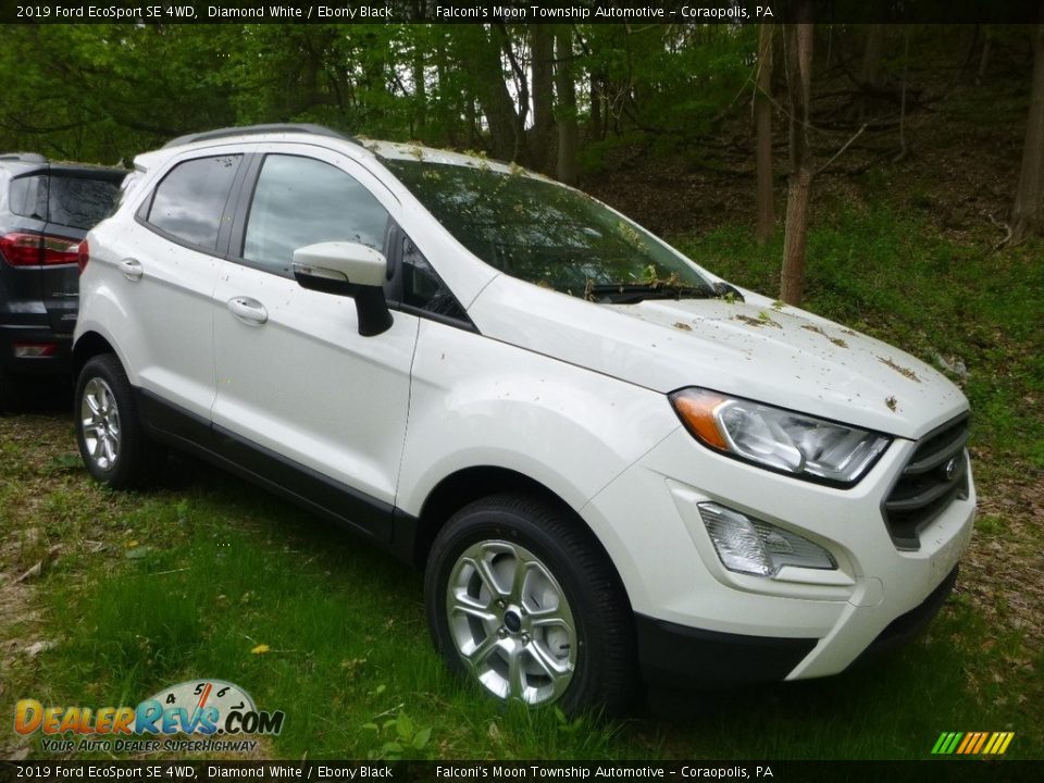 2019 Ford EcoSport SE 4WD Diamond White / Ebony Black Photo #3