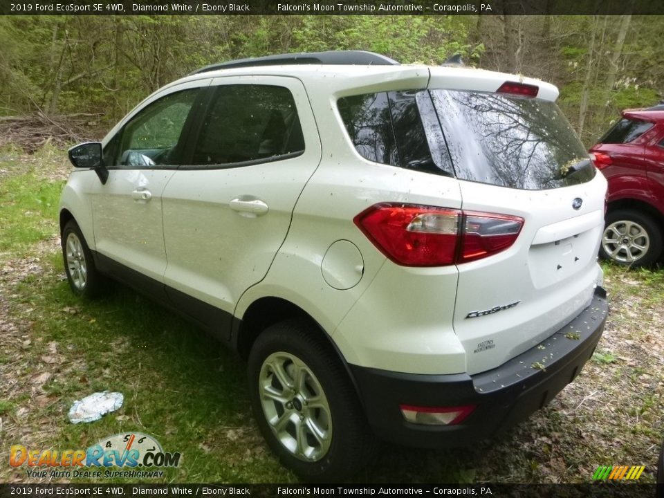 2019 Ford EcoSport SE 4WD Diamond White / Ebony Black Photo #6