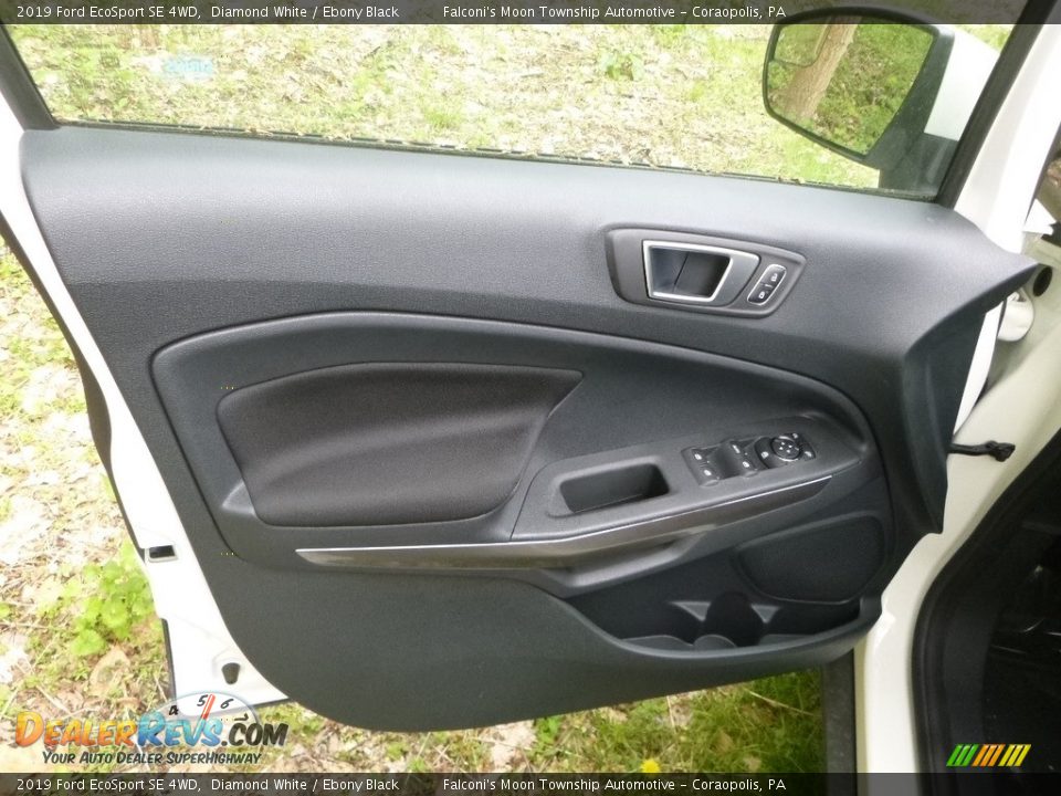2019 Ford EcoSport SE 4WD Diamond White / Ebony Black Photo #10