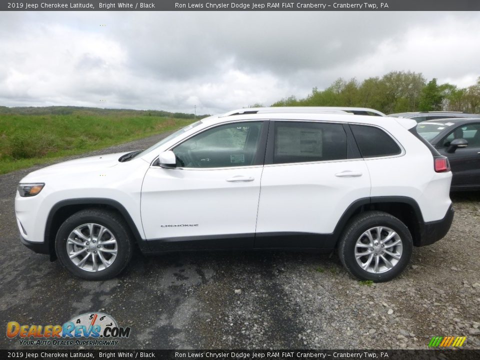 2019 Jeep Cherokee Latitude Bright White / Black Photo #3