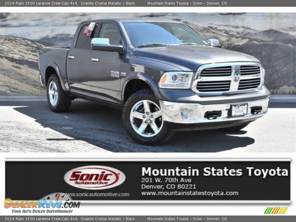 2014 Ram 1500 Laramie Crew Cab 4x4 Granite Crystal Metallic / Black Photo #1