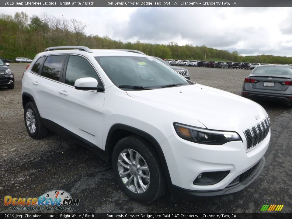 2019 Jeep Cherokee Latitude Bright White / Black Photo #8