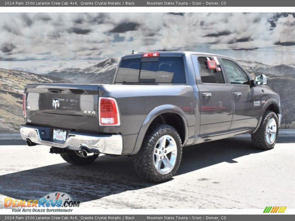 2014 Ram 1500 Laramie Crew Cab 4x4 Granite Crystal Metallic / Black Photo #3