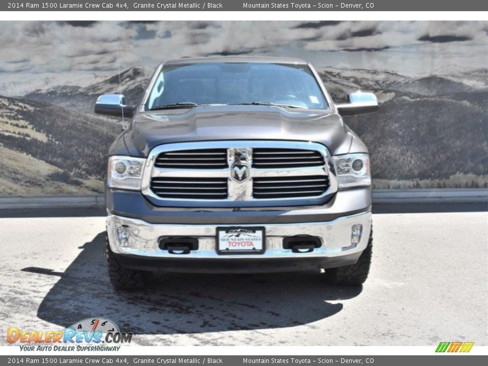 2014 Ram 1500 Laramie Crew Cab 4x4 Granite Crystal Metallic / Black Photo #4