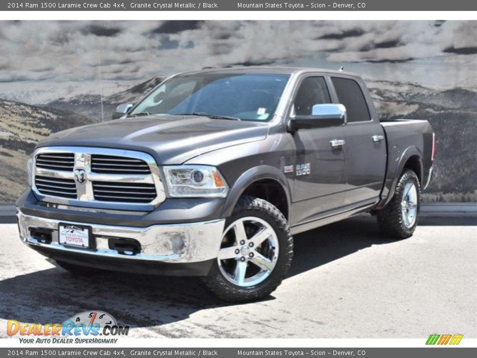 2014 Ram 1500 Laramie Crew Cab 4x4 Granite Crystal Metallic / Black Photo #5