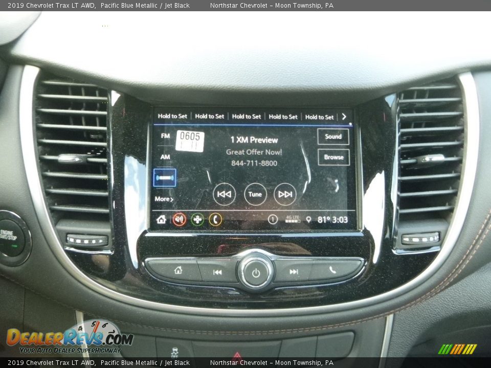 2019 Chevrolet Trax LT AWD Pacific Blue Metallic / Jet Black Photo #17