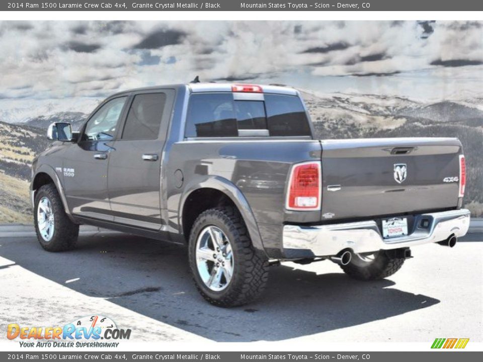 2014 Ram 1500 Laramie Crew Cab 4x4 Granite Crystal Metallic / Black Photo #7