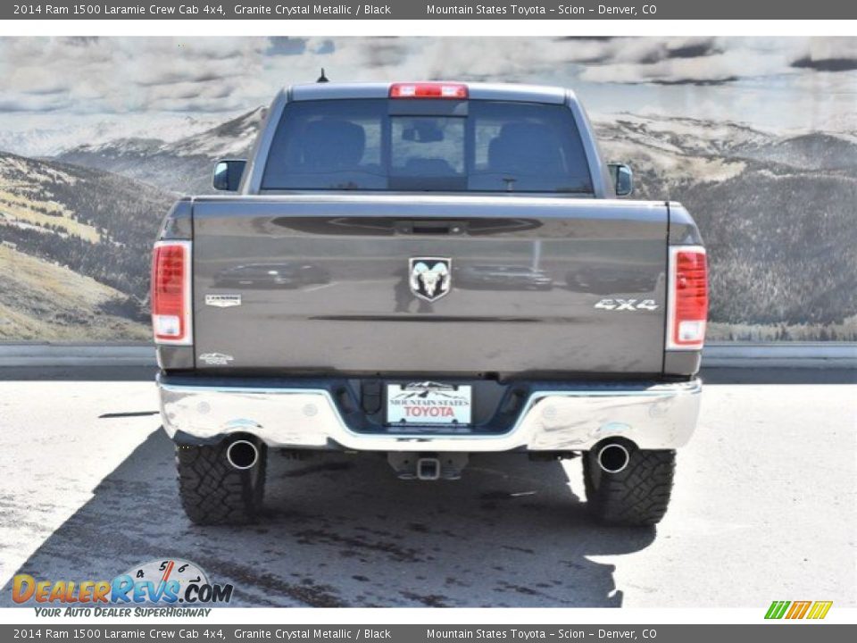 2014 Ram 1500 Laramie Crew Cab 4x4 Granite Crystal Metallic / Black Photo #8