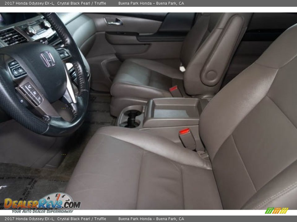 2017 Honda Odyssey EX-L Crystal Black Pearl / Truffle Photo #3